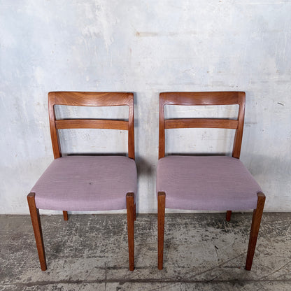 Nils Jonsson for Troeds Swedish Mid Century Teak Dining Chairs – Set of Two