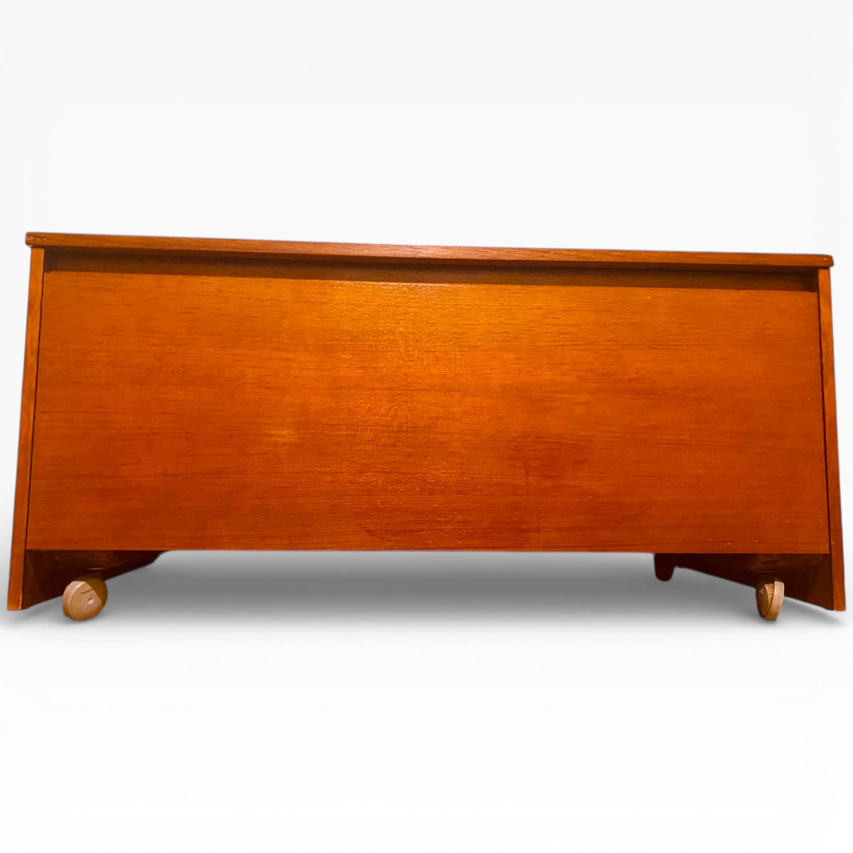 Avalon Teak Blanket Box – Mid Century Vintage Teak Storage Chest | Durable Lift-Top Box
