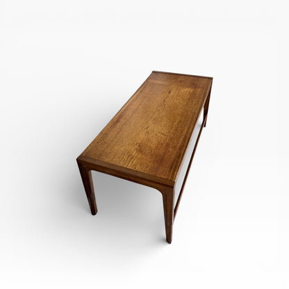 Mid-Century Teak Coffee Table with Sculpted Frame — view 6