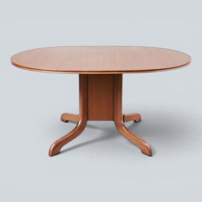 Morris of Glasgow Mid Century Teak Oval Drop Leaf Gateleg Dining Table