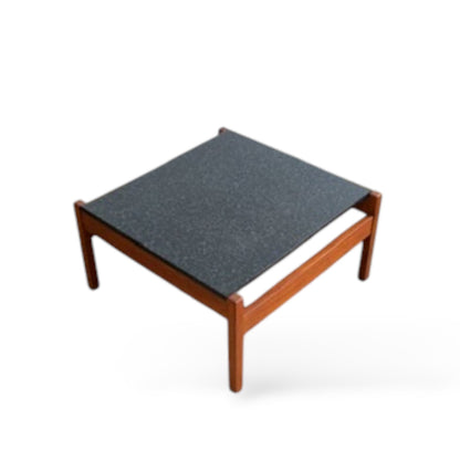 Afromosia Teak & Laminate Coffee Table by Guy Rogers – Mid-Century British Design