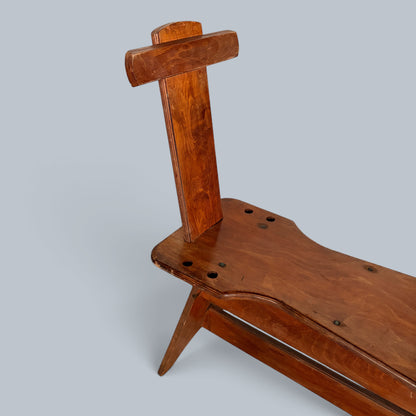Handmade Oak Artist’s Easel Bench / Studio Seat