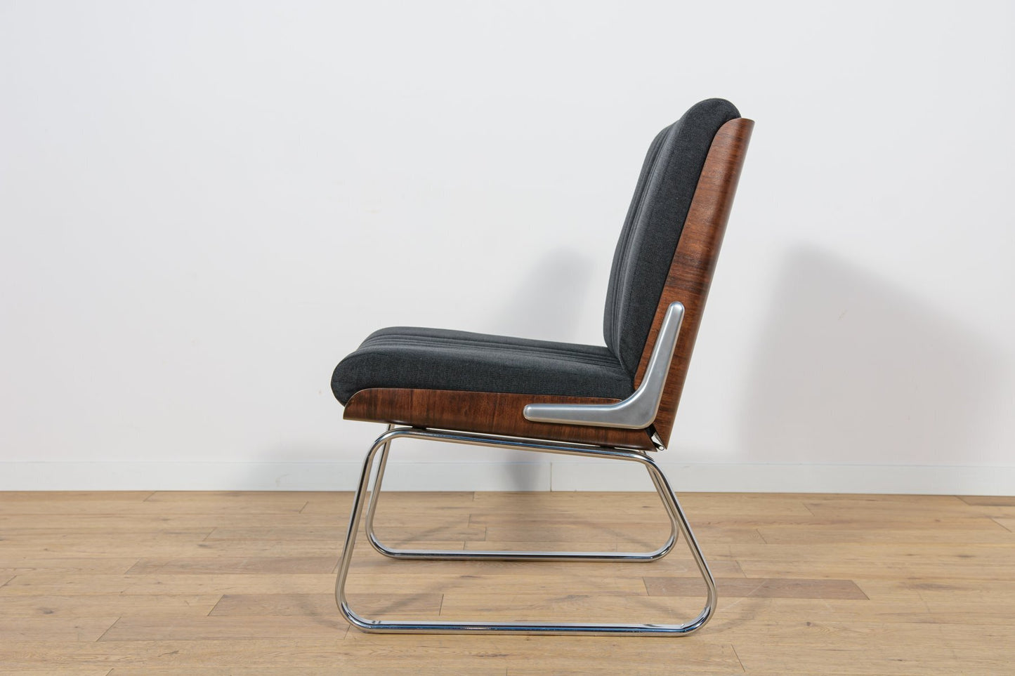 Pair of Mid-Century Chrome & Rosewood Dining Chairs by Gordon Russell for Verco
