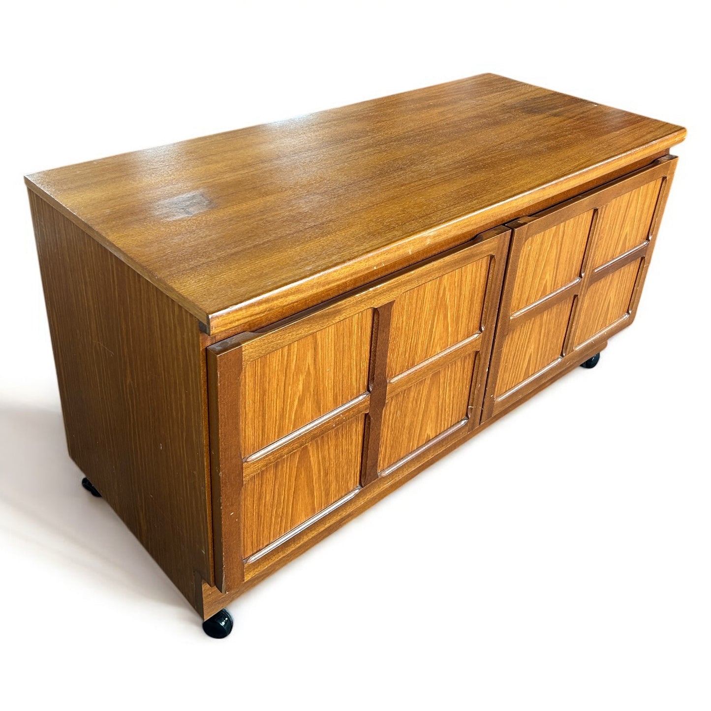 Mid Century Modern Teak Nathan Cabinet Trolley