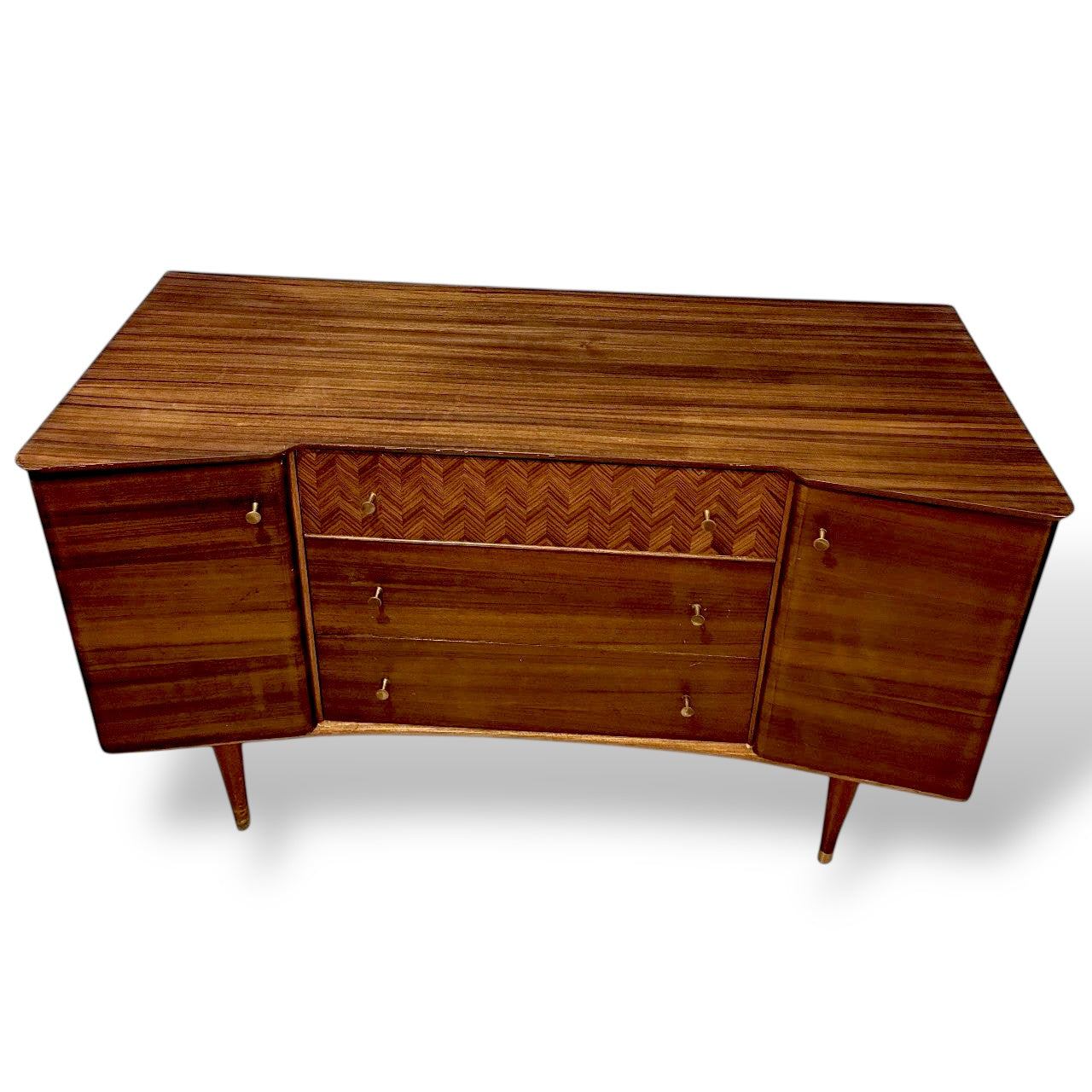 Vintage Uniflex Walnut & Teak Sideboard – Mid-Century — view 6