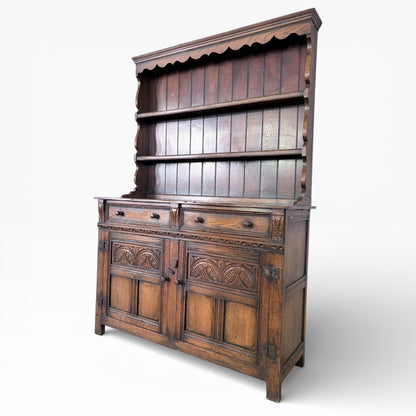 Arts & Crafts Oak Kitchen Pantry / Display Dresser by Christopher Pratt