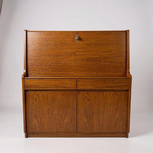Mid Century Modern Remploy Teak Bureau Desk