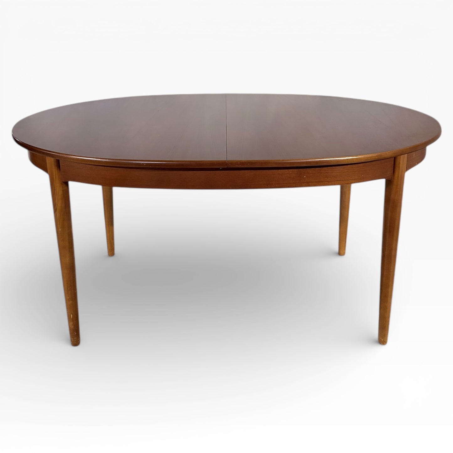 Jentique Mid-Century Oval Extending Dining Table