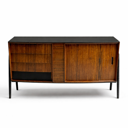 Vintage Mid-Century Zebrano Teak Sideboard by Herbert Gibbs