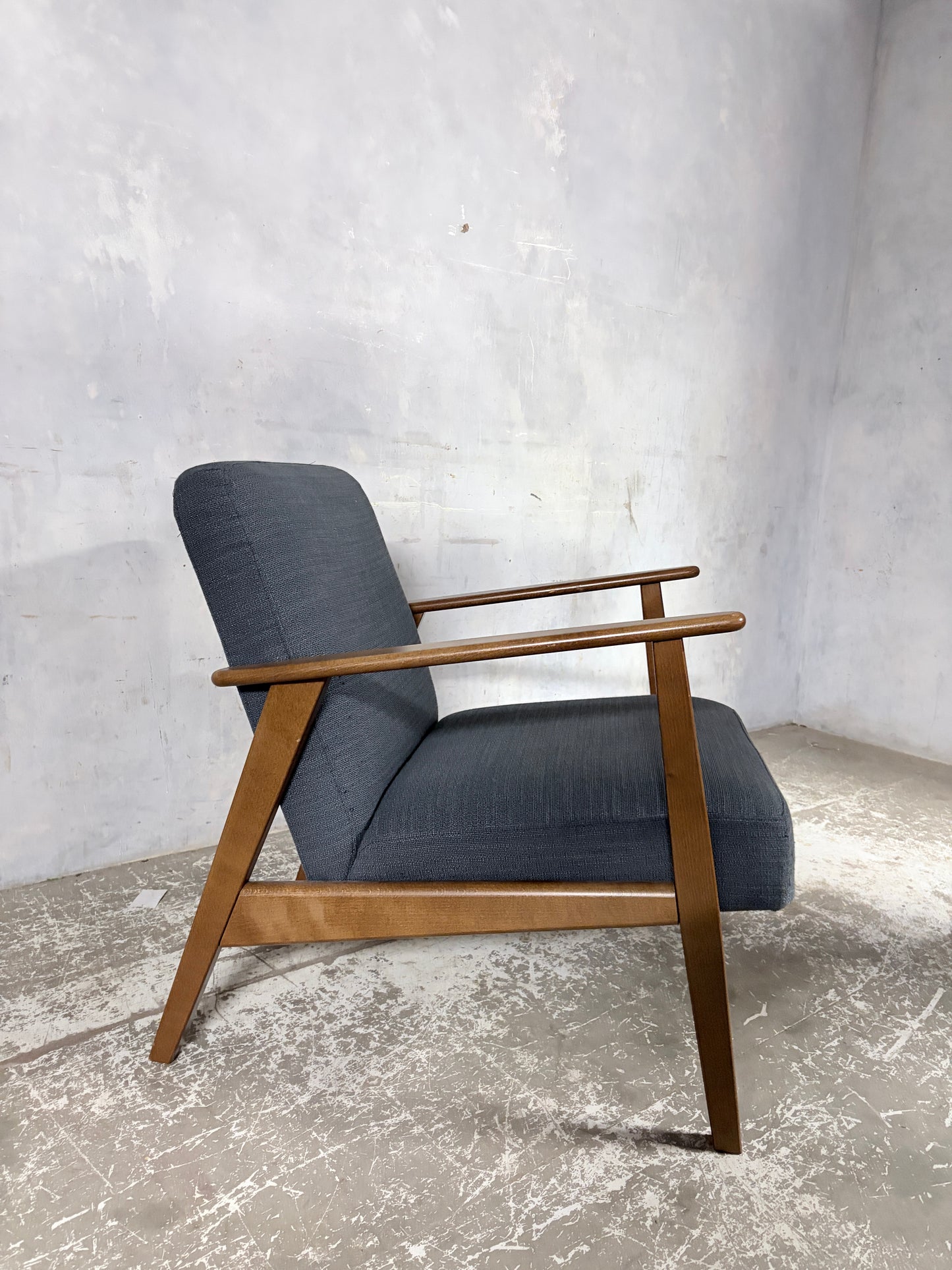 Vintage 1990s IKEA Teak Lounge Armchair