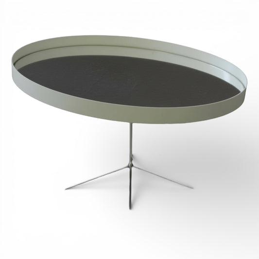 Vintage Tilting Table Mirror – Mid Century Oval Dressing Mirror with Tripod Base