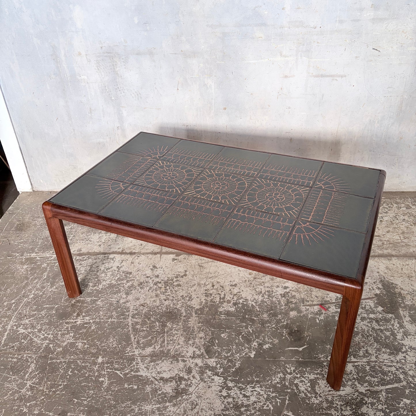 Rare Mid Century G Plan Teak & Ceramic Tile Coffee Table