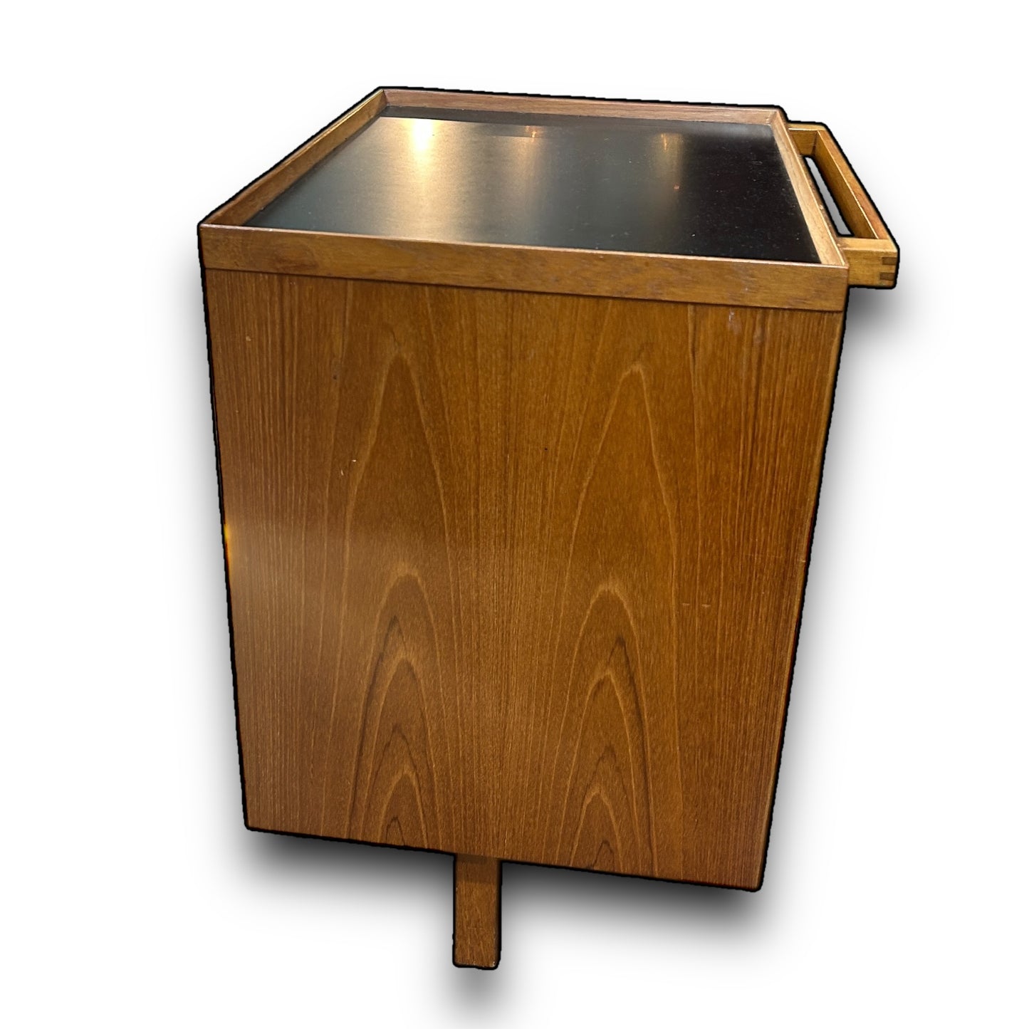 Niels Erik Glasdam Jensen Mid Century Danish Teak Expanding Bar Cart