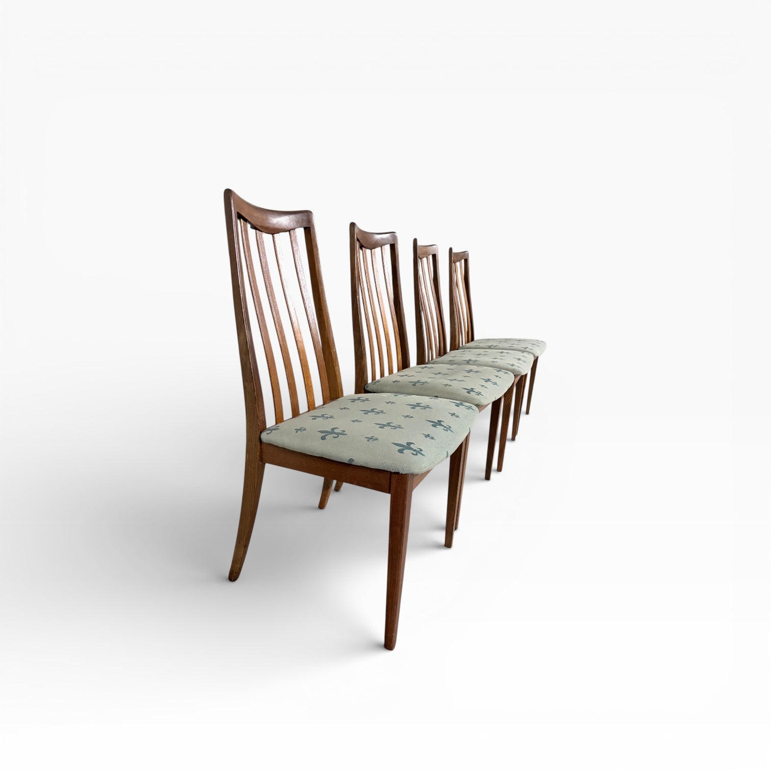 Set of Four G Plan Leslie ‘Dandy’ Dining Chairs – Mid Century — view 7