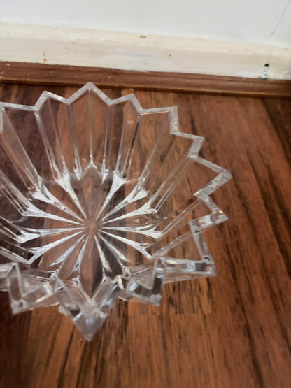 Mid Century Nachtmann Crystal Starburst Bowl – Cut Glass, Made in Germany