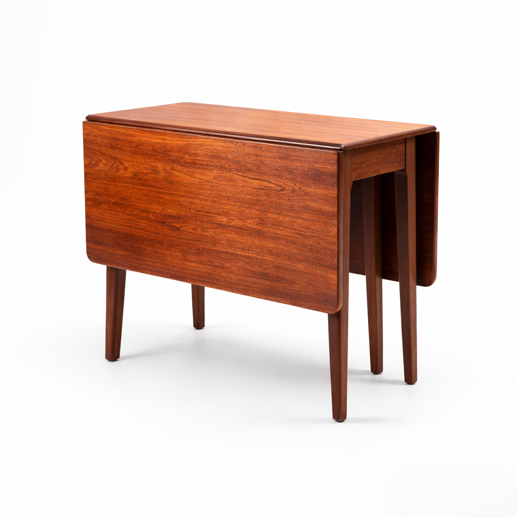 Mid-Century Drop Leaf Mahogany Dining Table