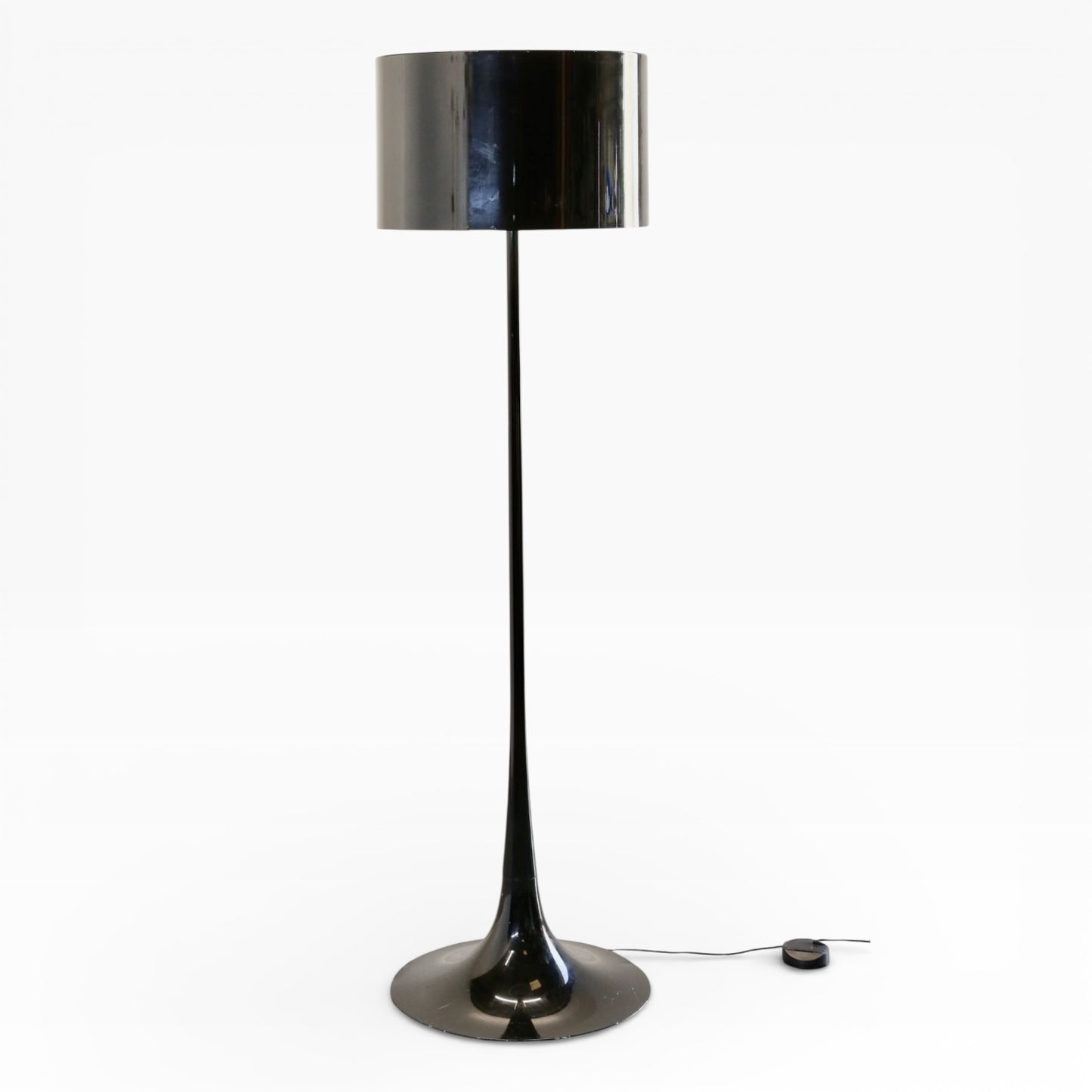 Flos Spun Light Floor Lamp – Black, Mid Century Design