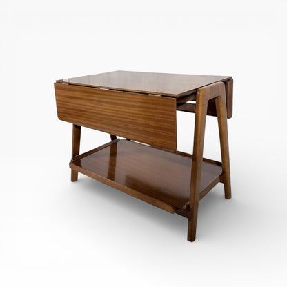 Mid-Century Walnut Drinks Trolley by Remploy