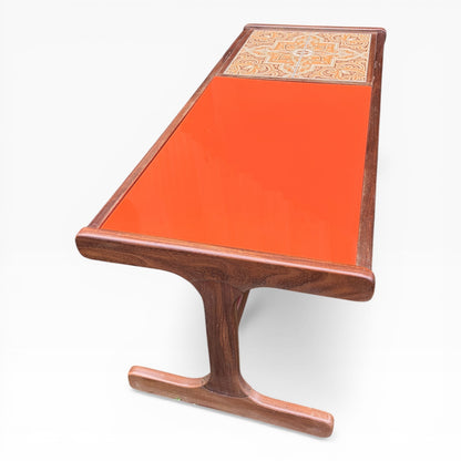 G Plan Mid-Century Orange Perspex Coffee Table