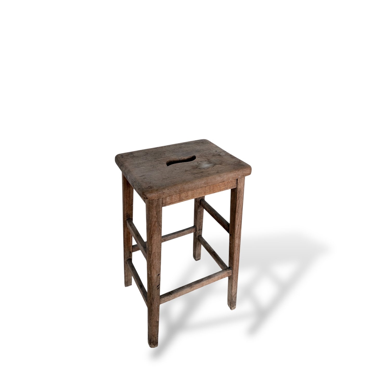 Rustic Oak & Pine Bar Stool