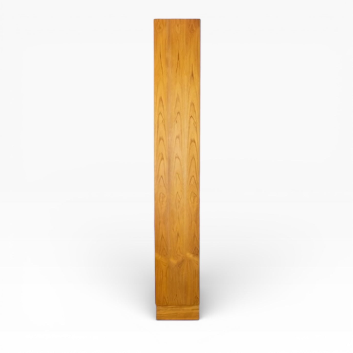 Danish Domino Teak Bookcase – Tall Slim Mid-Century Shelving Unit