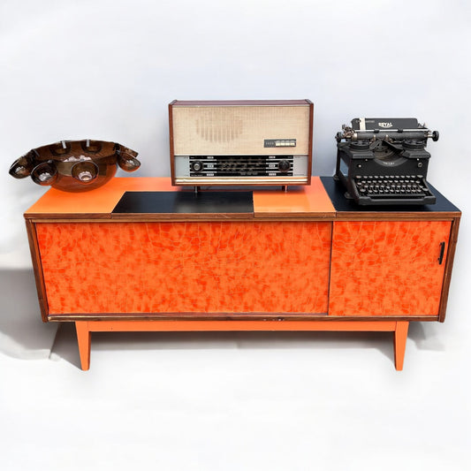 Mid Century Orange Sideboard