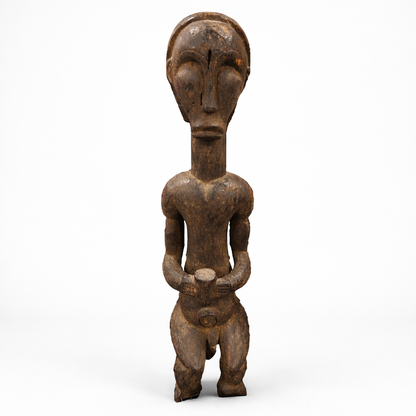 19th Century Hemba Male Ancestor Figure Mambwe Region, Democratic Republic of Congo