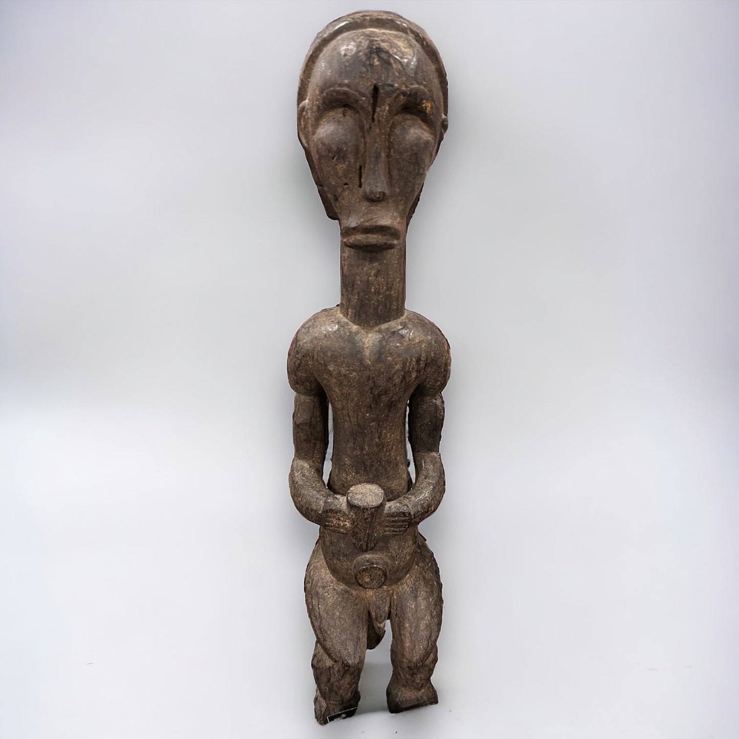 19th Century Hemba Male Ancestor Figure Mambwe Region, Democratic Republic of Congo
