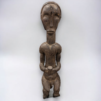 19th Century Hemba Male Ancestor Figure Mambwe Region, Democratic Republic of Congo