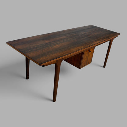Mid Century Danish Rosewood Coffee Table by Gunni Omann for Omann Jun Storage Cabinet