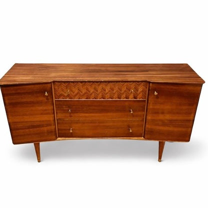 Vintage Uniflex Walnut & Teak Sideboard – Mid-Century — view 3