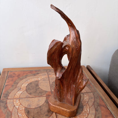 Vintage Mid-Century Abstract Root Wood Sculpture