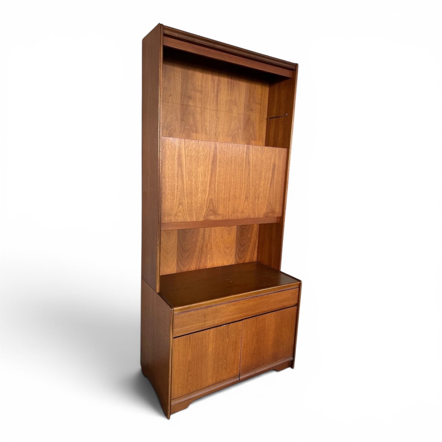 Mid Century William Lawrence Teak Drinks Cabinet Display Unit Bookcase Cocktail Bureau