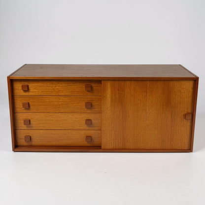 Domino Mobler Danish Teak Credenza | Mid-Century Modern Sideboard Cabinet