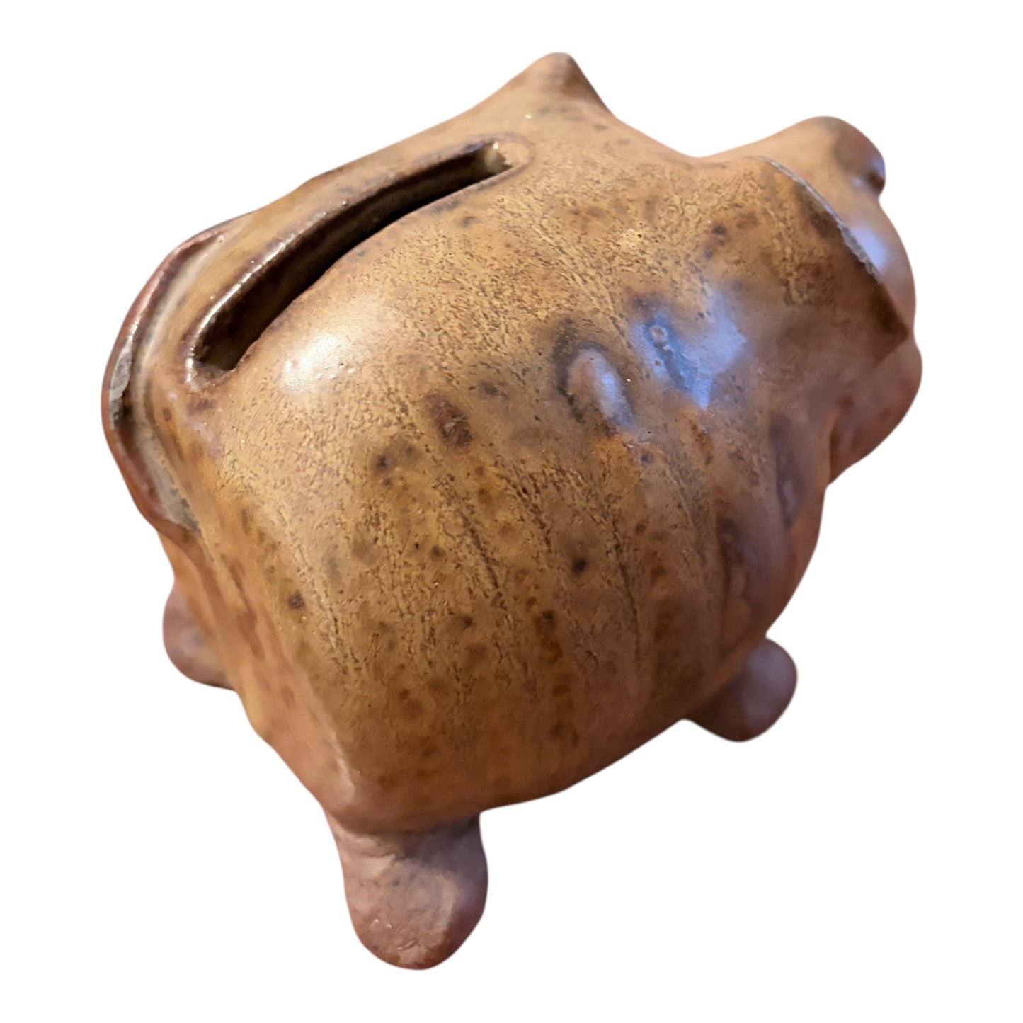 Vintage Studio Pottery Pig Money Bank – Handcrafted Ceramic Piggy Bank