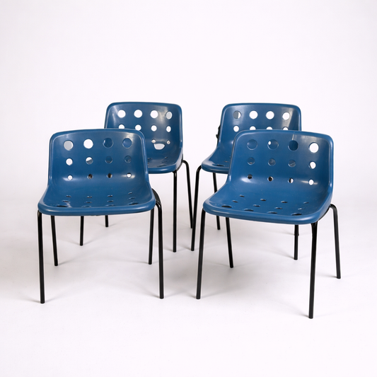 Set of Four Robin Day Polypropylene Chairs by Hille