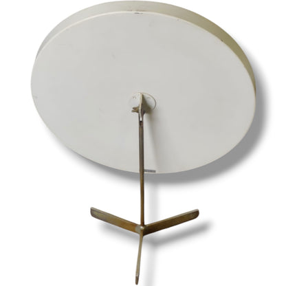Vintage Tilting Table Mirror – Mid Century Oval Dressing Mirror with Tripod Base