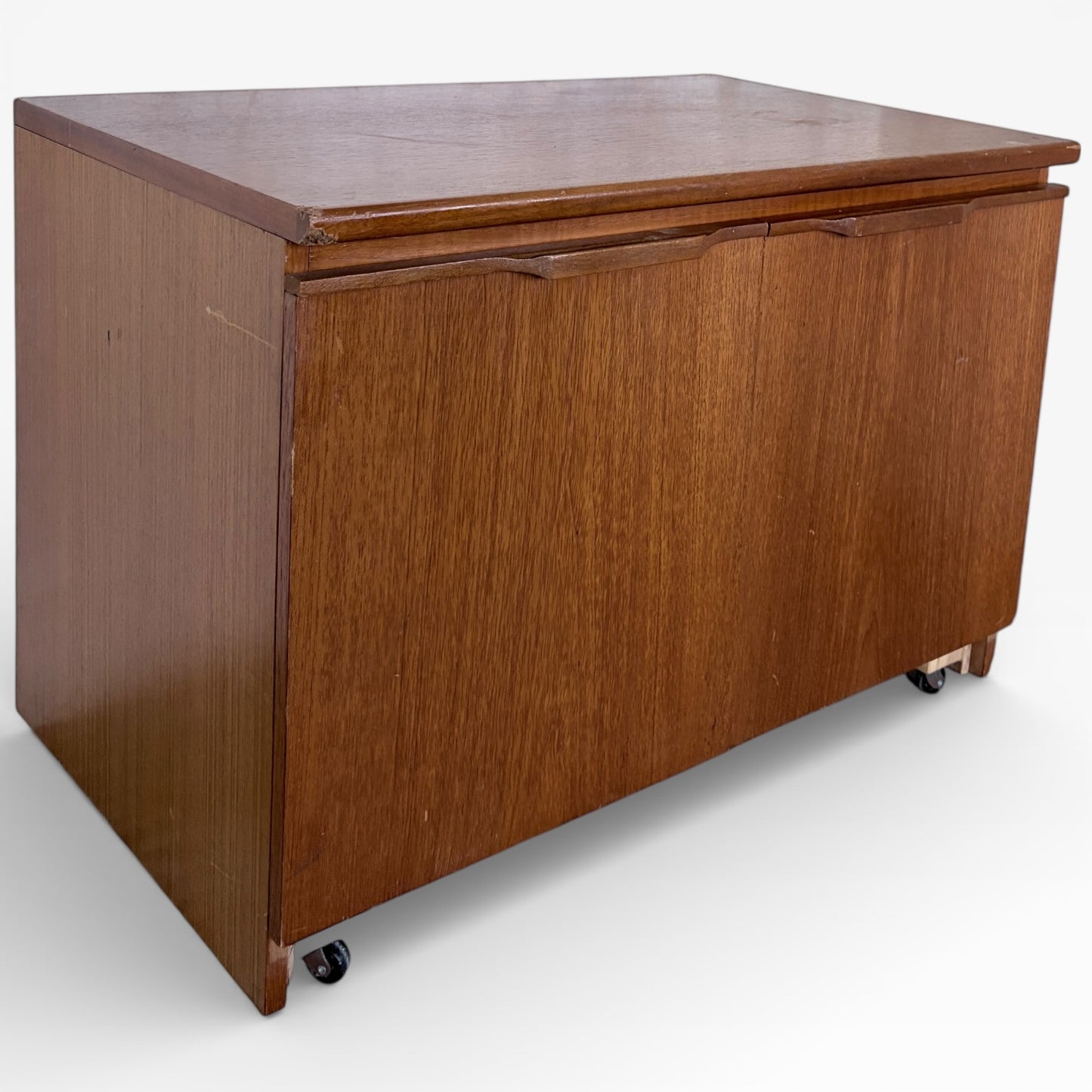 Mid Century Two Door Teak Media Unit