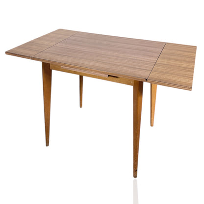 Vintage Extending Dining Table – Mid Century Retro Kitchen Table with Formica Top