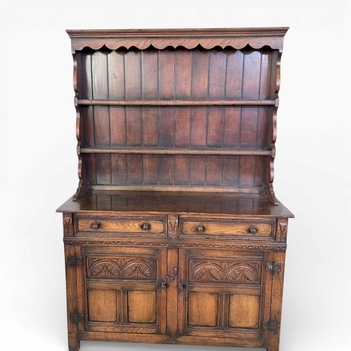Arts & Crafts Oak Kitchen Pantry / Display Dresser by Christopher Pratt