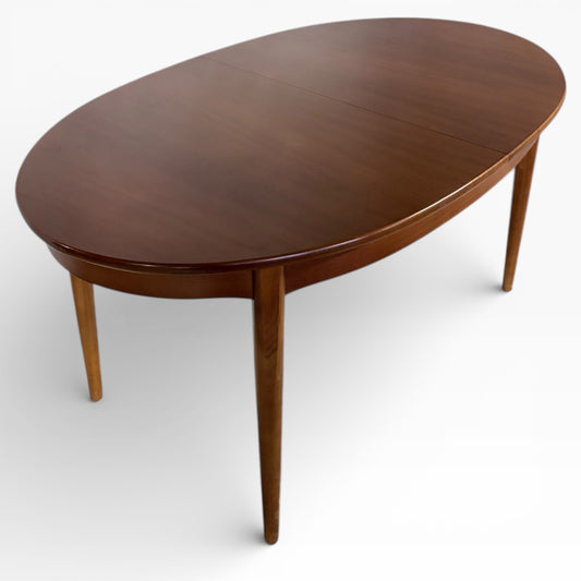 Jentique Mid-Century Oval Extending Dining Table