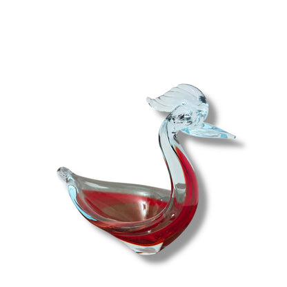 Mid-Century Murano Glass Swan Sculpture
