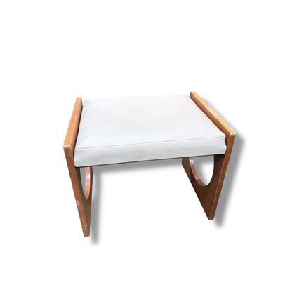 Vintage Uniflex Teak Stool – Mid Century