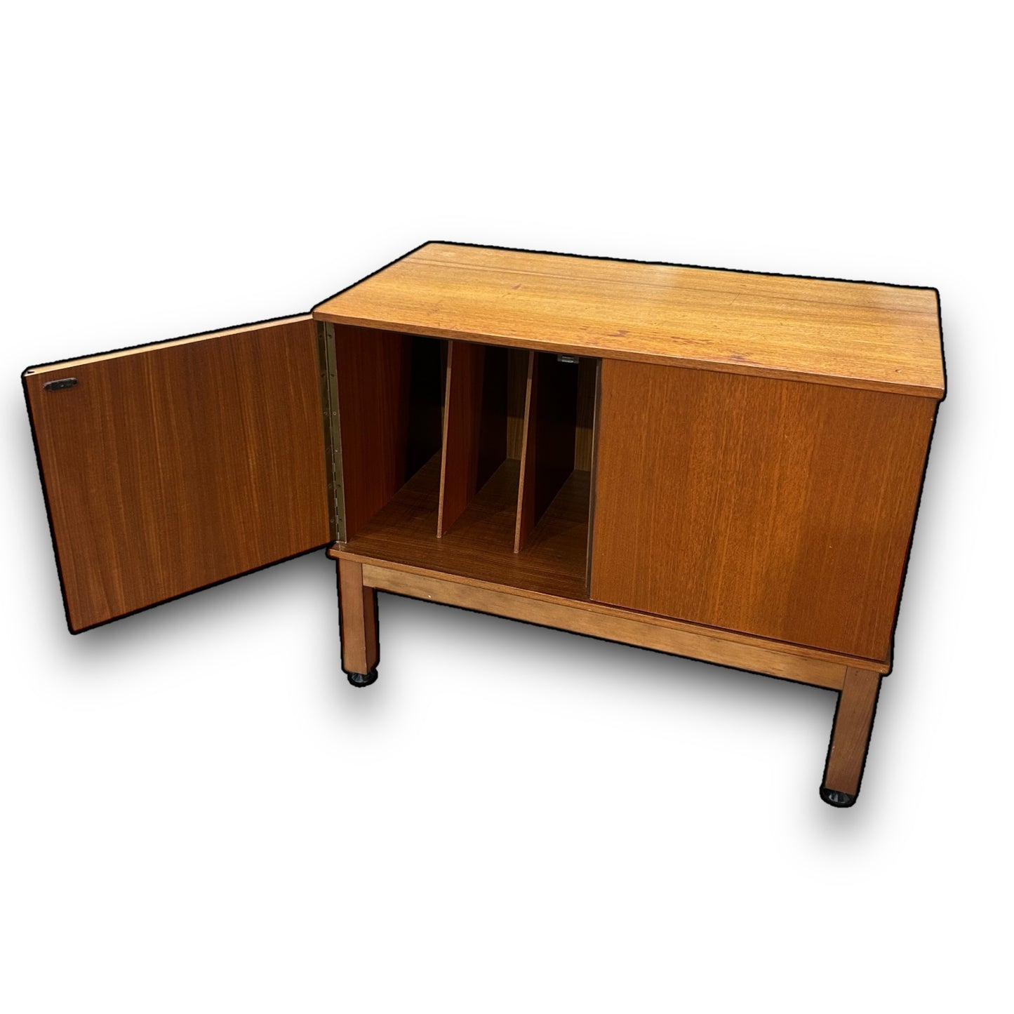 Mid Century Teak Danish Record Cabinet