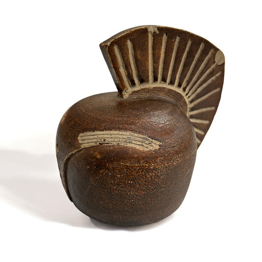 Mid Century Modern Brutalist Roman Trojan Helmet Studio Pottery