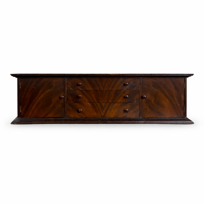 Antique Walnut & Mahogany Writing Bureau Box