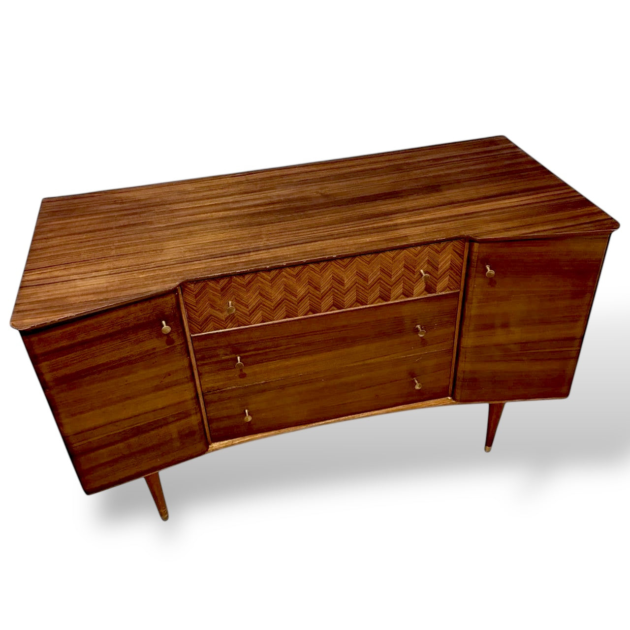 Vintage Uniflex Walnut & Teak Sideboard – Mid-Century — view 4