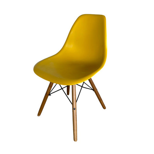 Vintage Style Eames Yellow Dining Chair