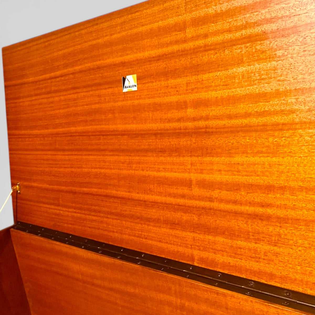 Avalon Teak Blanket Box – Mid Century Vintage Teak Storage Chest | Durable Lift-Top Box