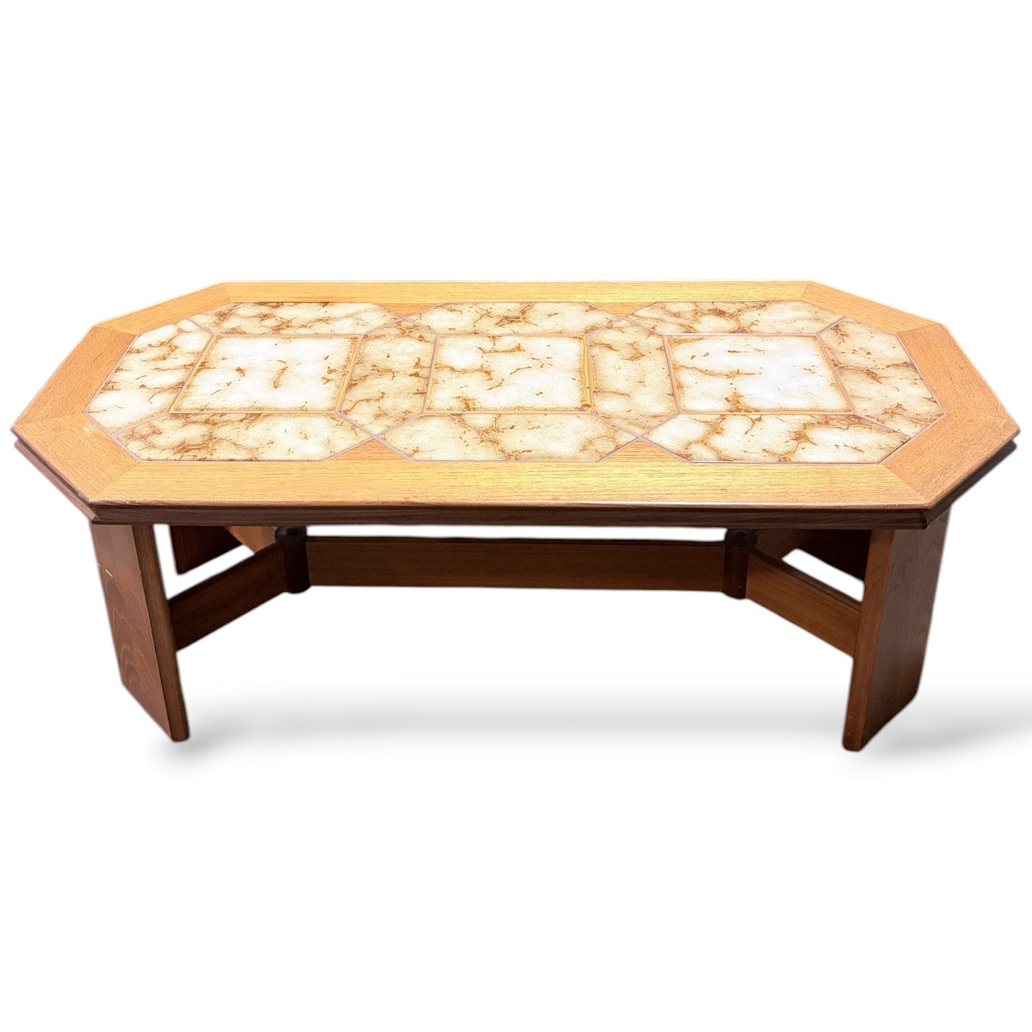 Vintage 1970s G Plan Teak Coffee Table | Scandinavian Style Tiled Table